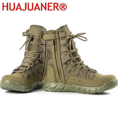 Military Tactical Combat Boots Men Outdoor Hiking Desert Army Boots Lightweight Breathable Male Ankle Boots Jungle Shoes