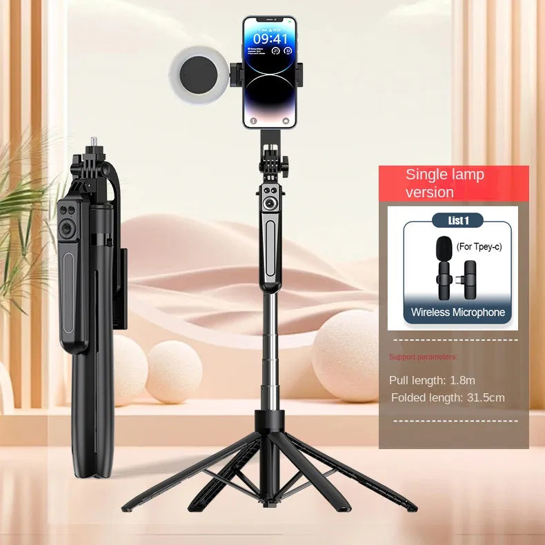 180cm Wireless Selfie Stick brackets with Phone Holder Tripod