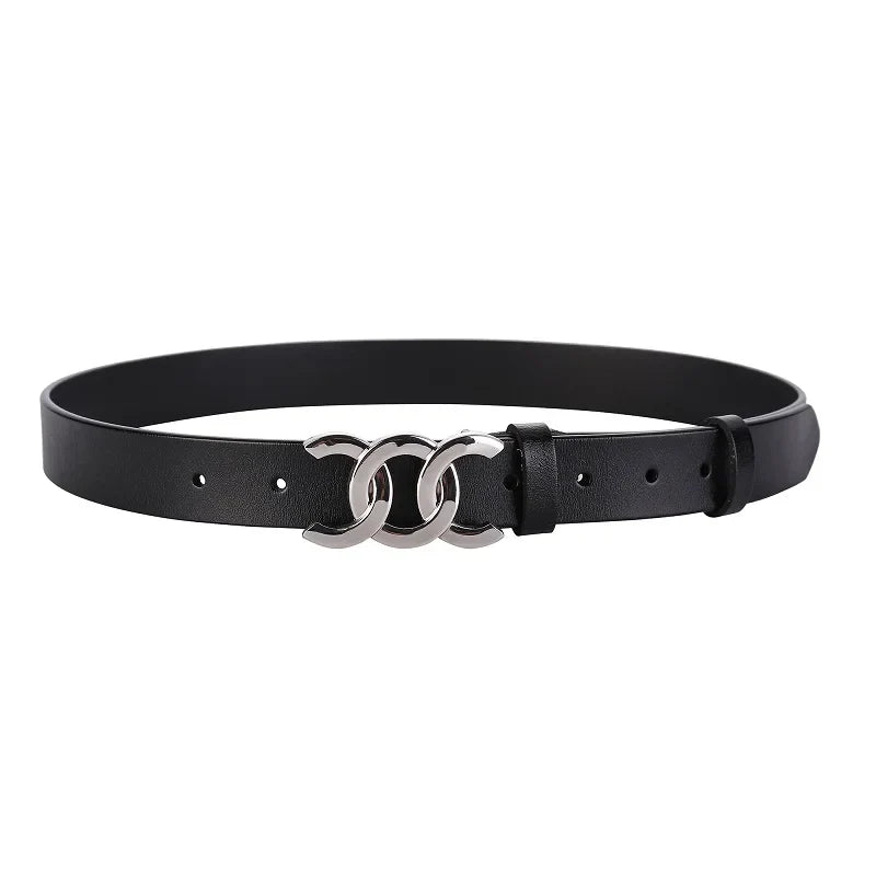 Europe and the United States hot ladies leather belt decorative western pants girdle belt female cowhide retro belt