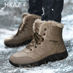 Men's Boots Fleece To Keep Warm Thick Bottom Non-slip Comfortable Wear-Resistant