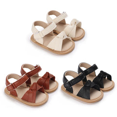 Infant Baby Girls Open Toe Sandals Rubber Soft Soft Non-slip Walking Shoes