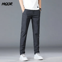 Men's Summer Pants Thin Straight Trousers For Men Cotton