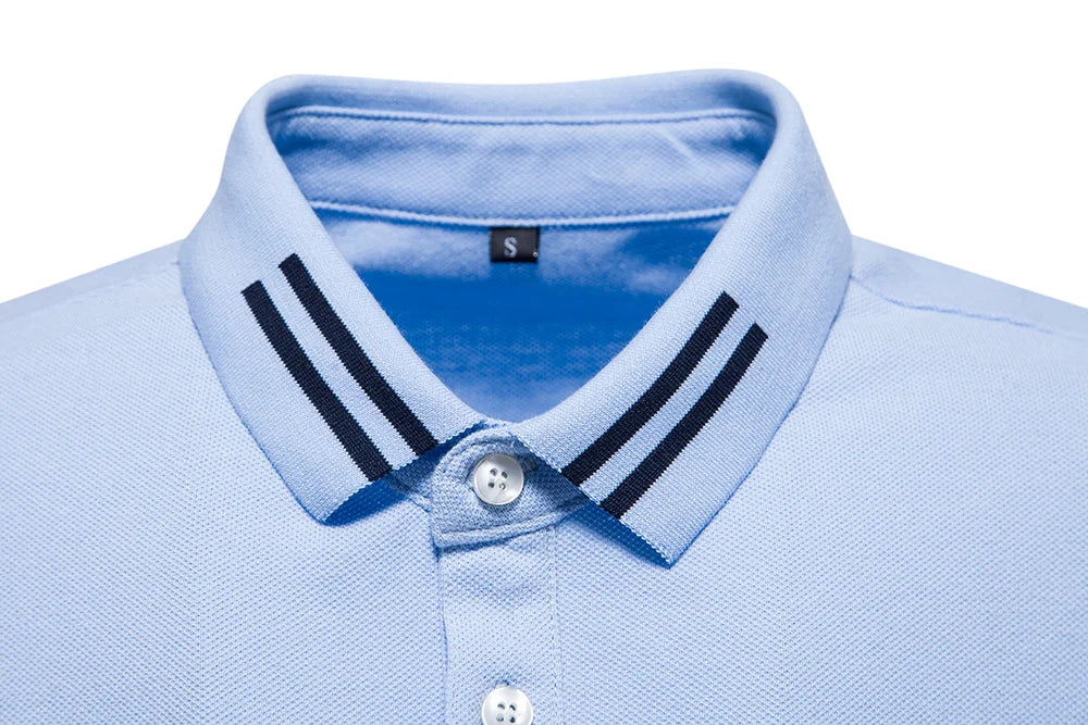 100% Cotton Men's Polo Shirts Casual Solid Color Short Sleeve Polo Shirts for Men New Summer Desinger Clothing Men
