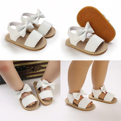 Girls Shoes Summer Cute Bow Sandals First Walker Comfortable Non-Slip