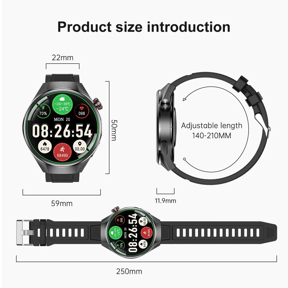 2025New Originl Watch G5 PlUS Smart Watch Men 466*466 HD AMOLED Screen GPS track Heart Rate Bluetooth Call Waterproof SmartWatch
