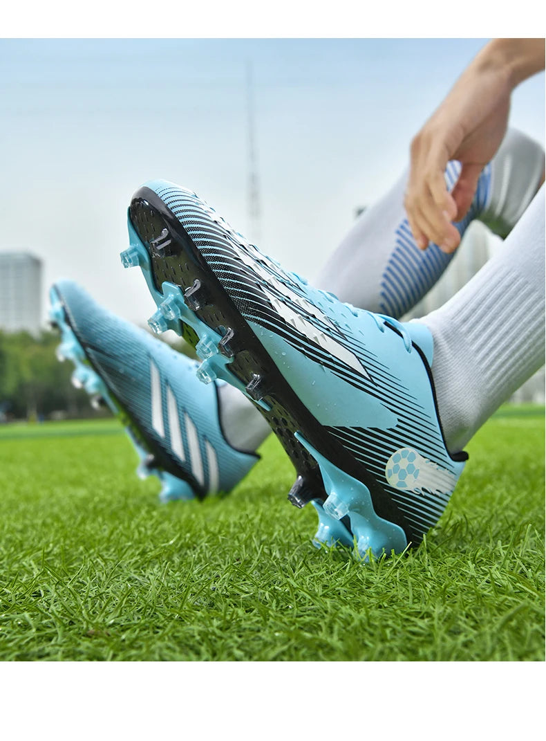 Soccer Shoes Sport Outdoor Men Breathable Cleats FG Football Boots