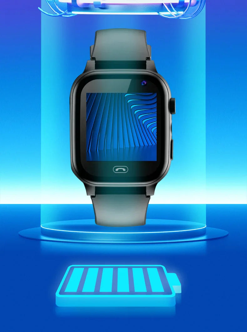 Lenovo Smart Watch Kids 4G Sim Card 2G Internet SOS Tracker Call Phone Voice Chat Photo Children Smartwatch Camera Boy Girl Gift