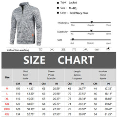 Men Hoodies Thicker Sweatshirts Half Zipper Pullover Autumn Solid Color Long Sleeve Tops