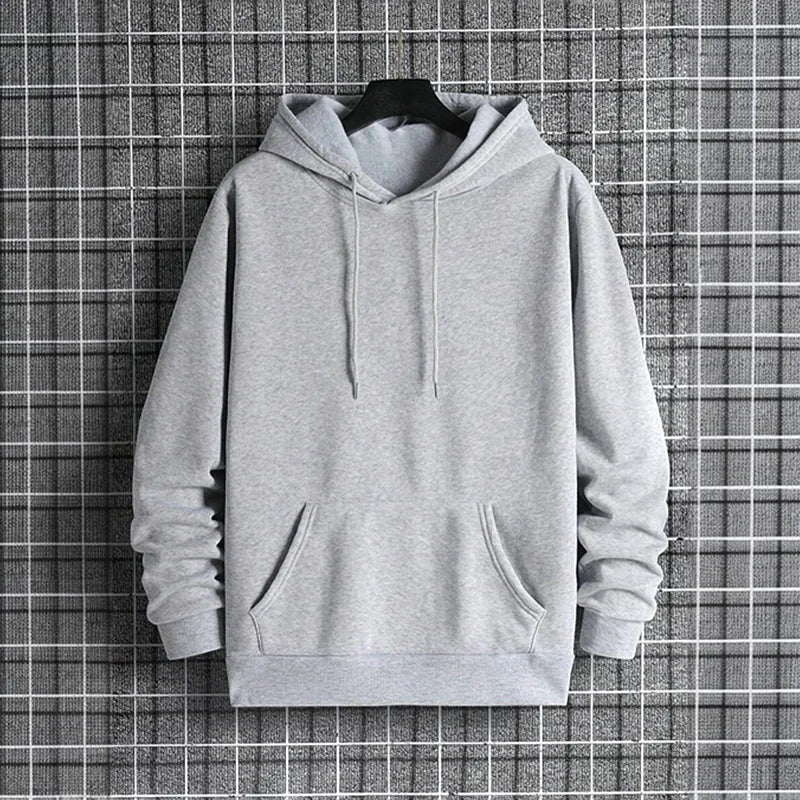 2025 New in Men's Sportswear Solid Color Hoodie + Sweatpants Urban Casual Fashion Tracksuit Fall/winter Comfort Warm Soft Outfit
