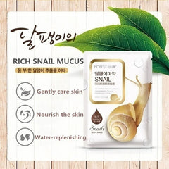 10pcs Snail Moisturizing Face Mask Replenishment Oil Control Firming Tender Sheet Masks Facial Mask Skin Care Korean Cosmetics