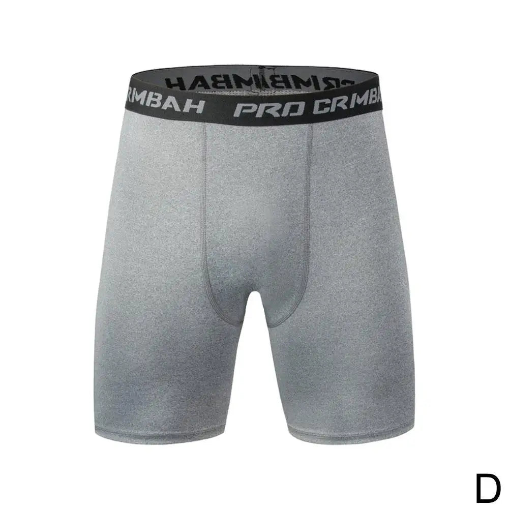 Male Fitness Quick-Drying Tight Shorts Elastic Compression Leggings Training Pants