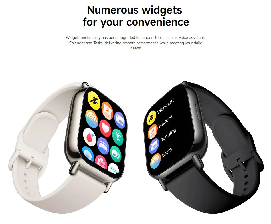 Global Version Redmi Watch 5 Lite 1.96'' AMOLED display 18-Day Battery life Built-in GNSS 5ATM Bluetooth® calling