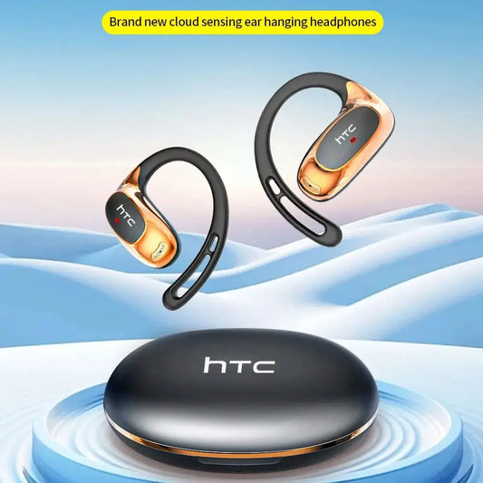 Htc Ne35 Bluetooth V6.0 Over-The-Ear Bluetooth Headset Ows Sports Headset Comfortable Ultra-Light Wireless Headset Mic