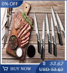 Table Knife Set  4/6/8Pcs Black Matte Comfort Handle Paring Knives German