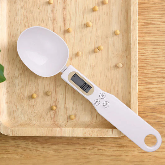 0.1g Portable USB LCD Digital Kitchen Scale Measuring Spoon Gram Flour and Grain Food