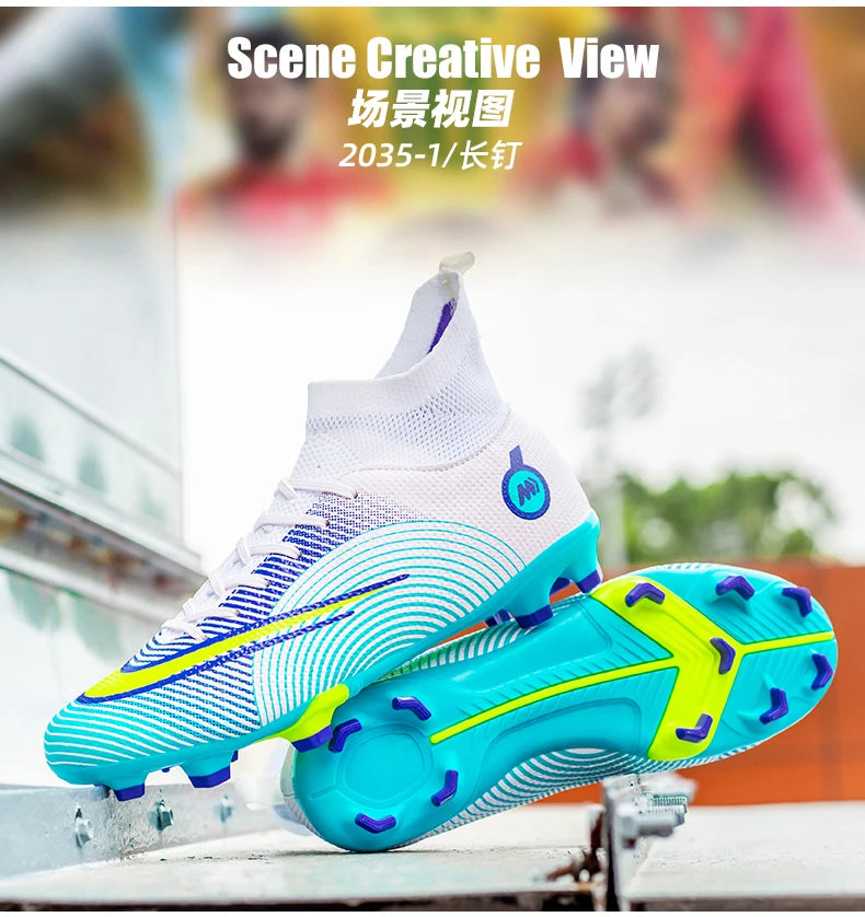 Soccer Shoes Society TF/FG Athletic Shoe Cleats Football Man Genuine Soccer Shoe
