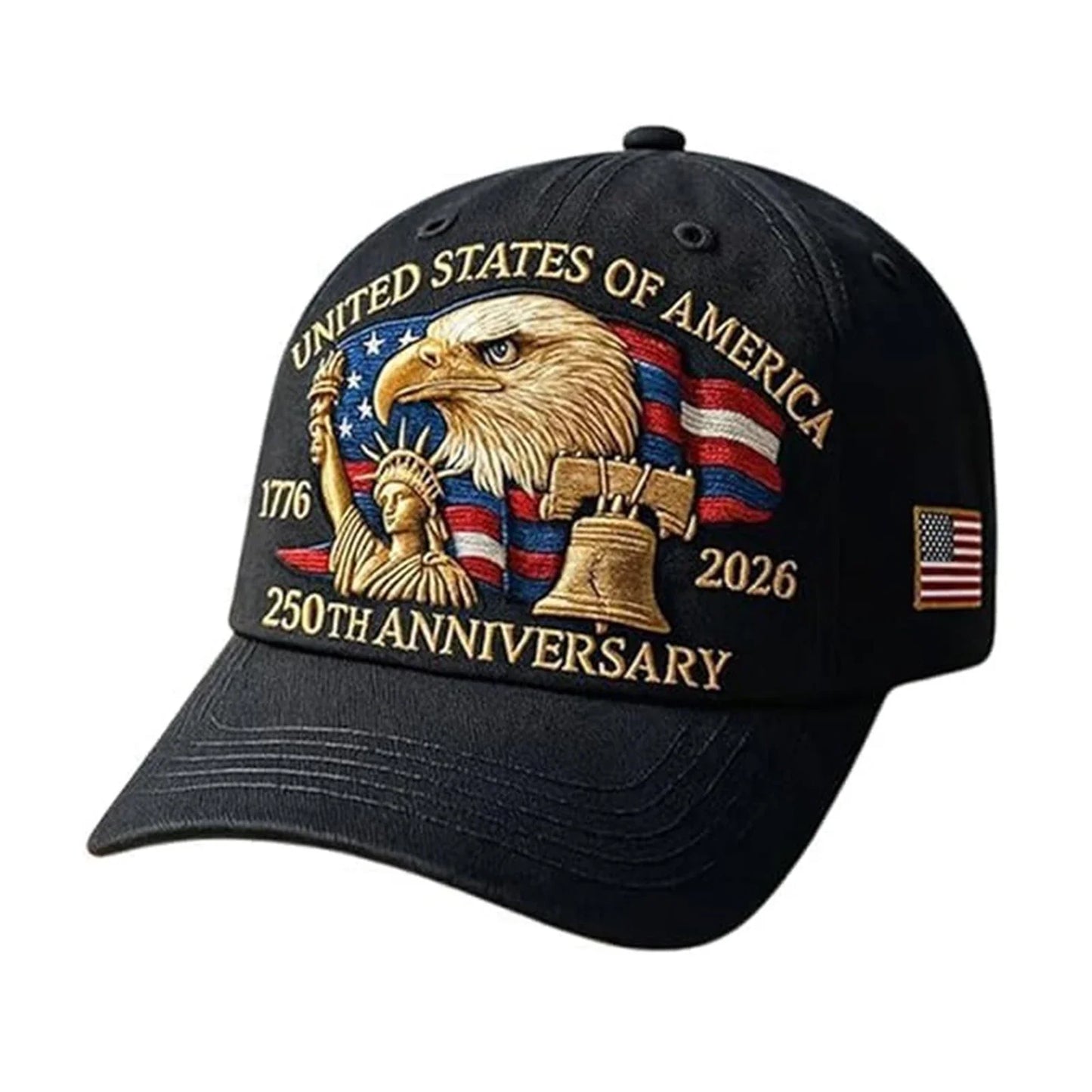 US 250th Anniversary Cap Retro Washed Patriotic Cap Trucker Hat Outdoor Sunhats Sports Hat reathable Baseball Caps for Men Women