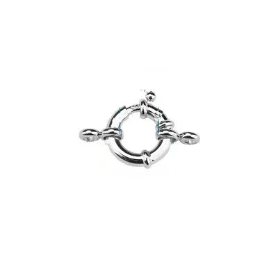 925 Sterling Silver Spring buckle accessories, circle bubble buckle, necklace joint beads buckle, DIY DIY connection buckle
