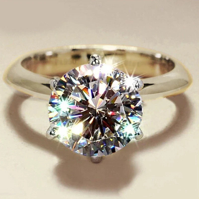 OXTAO 0.5/1/2/3 Carat  Moissanite Solitaire Rings Certified for Women 925 Silver Sparkling Lab Diamond Engagement Rings Jewelry