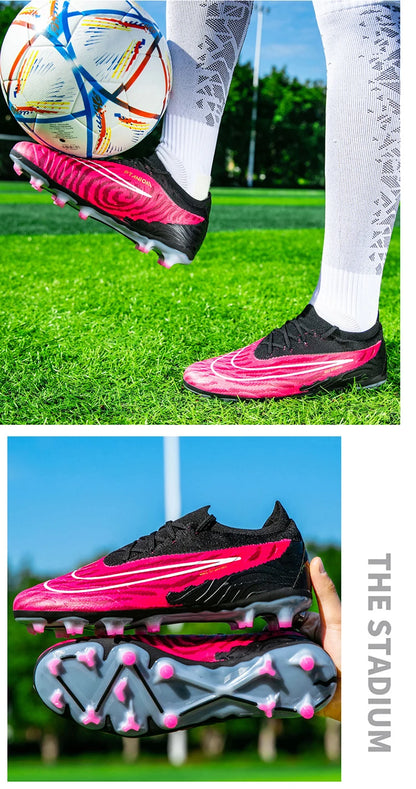 Soccer Shoes For Men Original Outdoor Sports Training Football Boots TF/FG Kids
