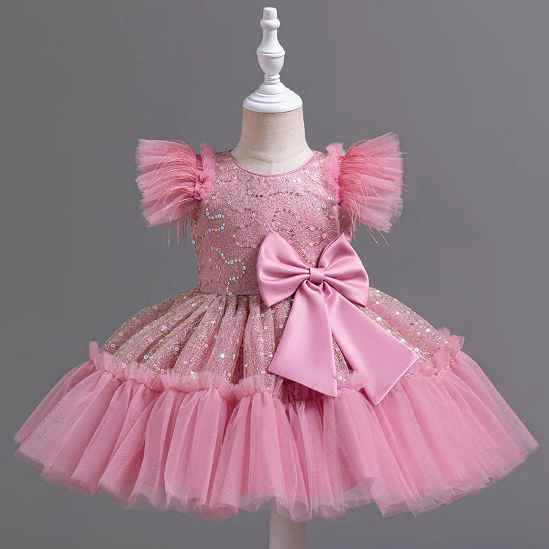 Girl Wedding Dress Kids Birthday Party Princess Dresses