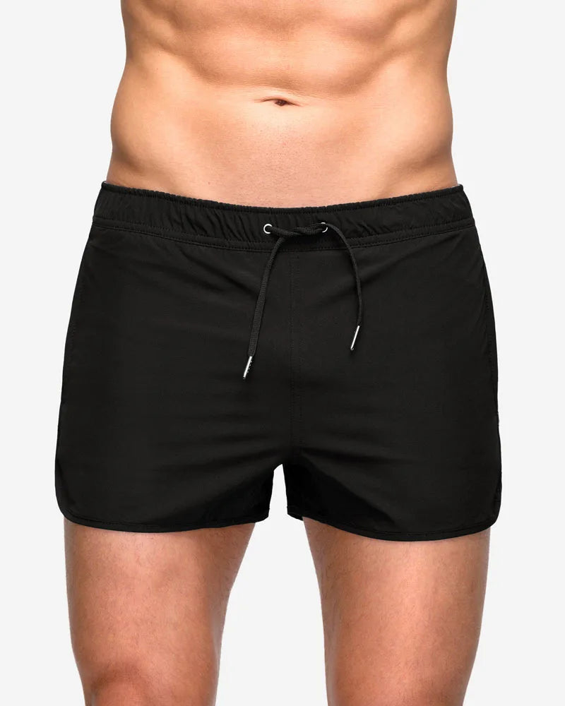Mens Beach Board Shorts Marathon Pants Elasticity Mesh Breathable Quick Dry Fitness Surfing Sportswear Comfy Loose Home Aro Pant