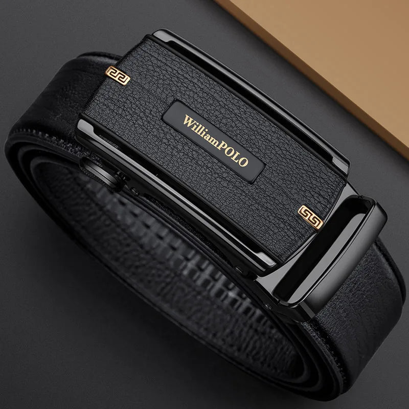 Men's automatic buckle belt, fashionable and versatile waist belt, personalized and casual pants belt