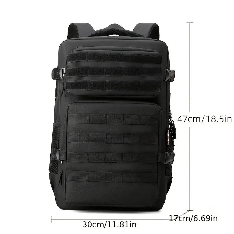 Tactical Backpacks Men's Camouflage Backpack, Hiking And Camping Backpack, LargeCapacity Multi-layer Outdoor Sports Backpack