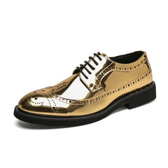 Casual Leather Shoes Men superstar Brogues formal leather shoes