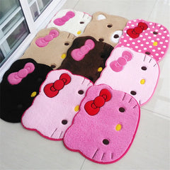 Hello Kitty Designer Plush Rug Soft Doormat Floor Mat Carpet Home Living Bath Room