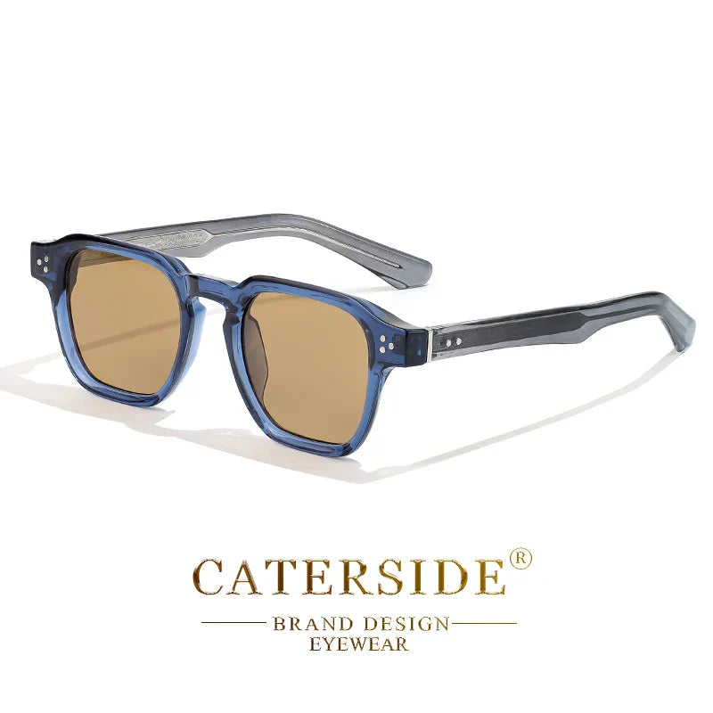 CATERSIDE Square Fashion Sunglasses Men Core Insert Temple Luxury Brand Sun Glasses Women Travel Beach Party Festival Gifts