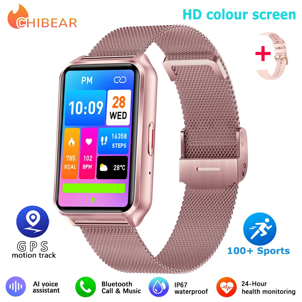 HD Bluetooth Call Smart Watch Men's Bracelet Fashion Women Smart Watch Android IOS