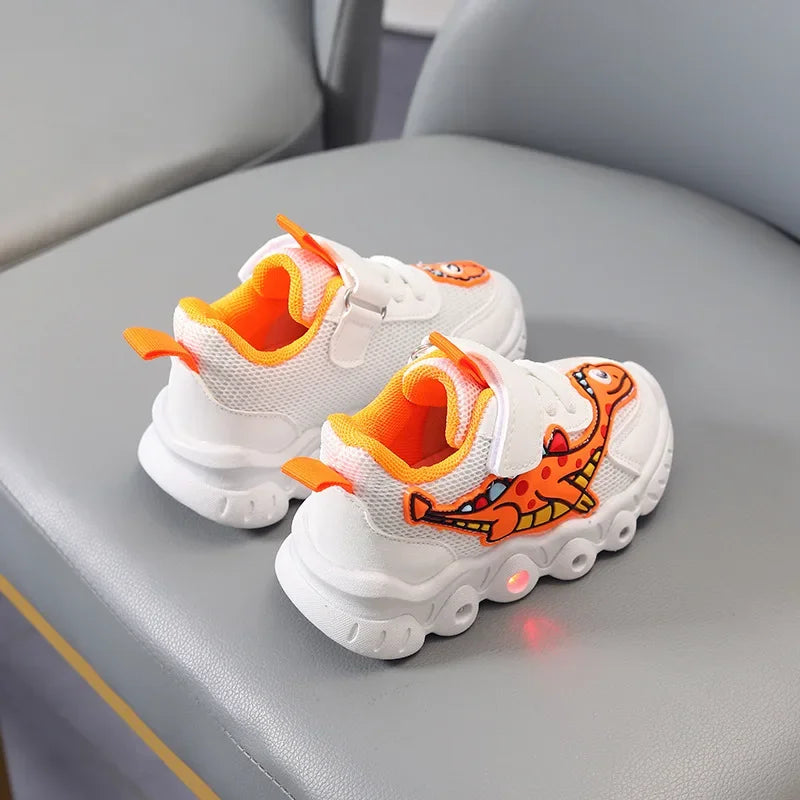 Tennis Shoe LED Children Trainer Cartoon Boy Casual Sneaker for Boy