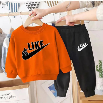 Autumn Kid Boy Clothes Set Children Girls Letter Printed Sweatshirt Top And Pants Bottom 2PCS Suit Baby Long Sleeve Tracksuits
