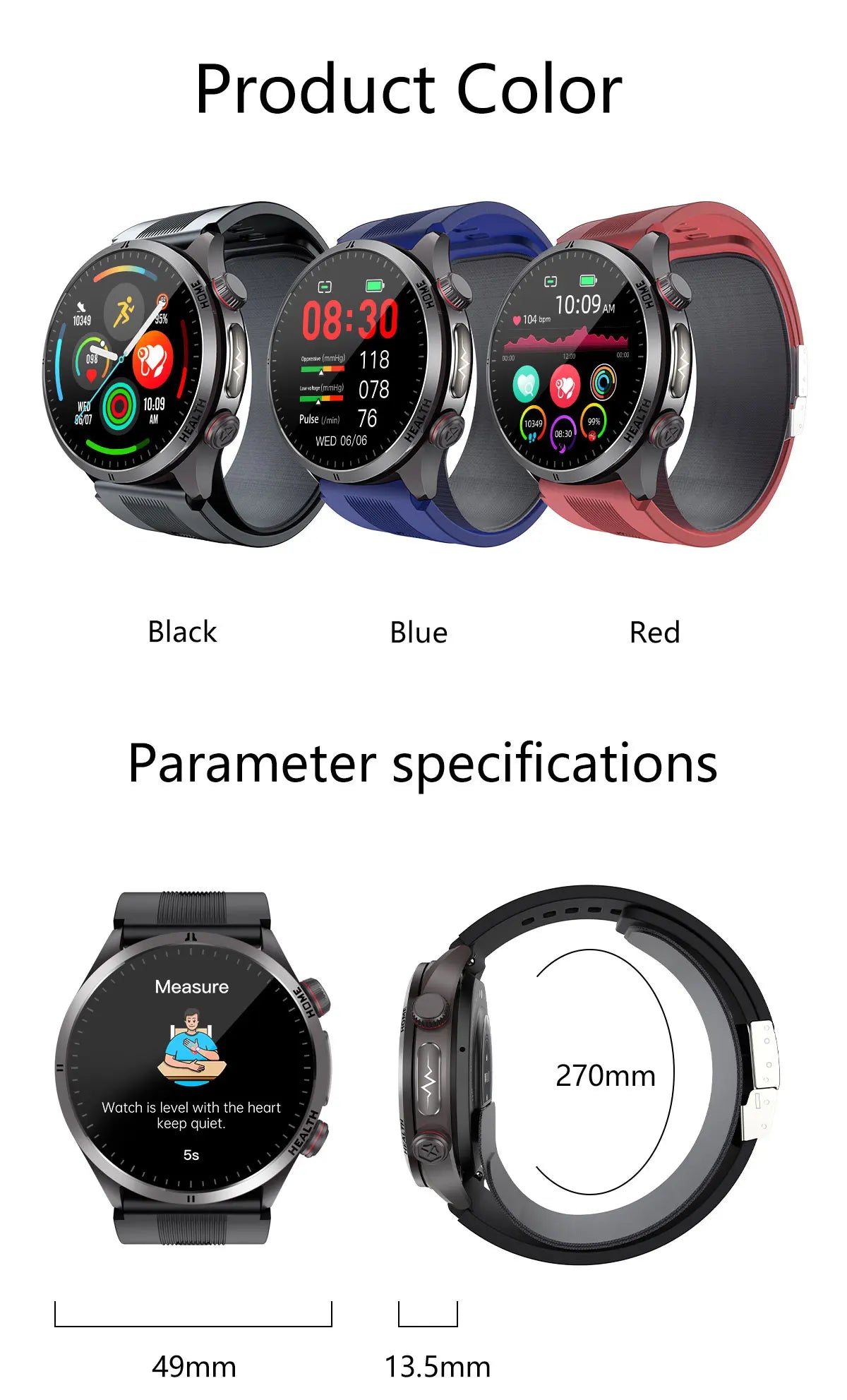 2026New NFC Health Smart Watch Men Air Pump+Air Bag Precise Blood Pressure Fat Measurement Voice Call SmartWatch For Android IOS