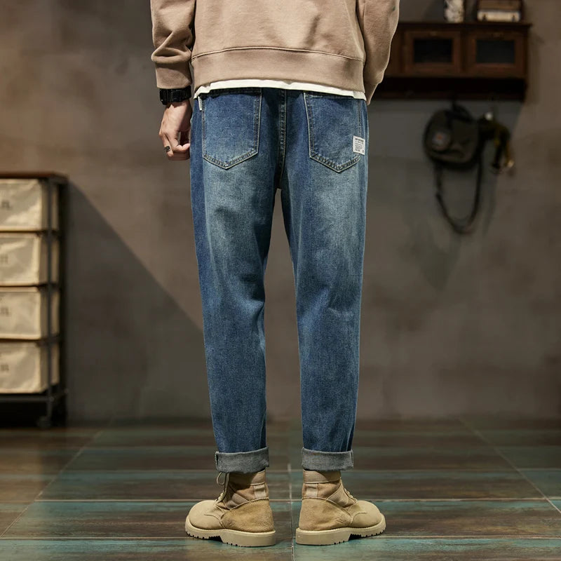Baggy Jeans Men Harem Pants Loose Fit Wide Leg Vintage Clothes Casual