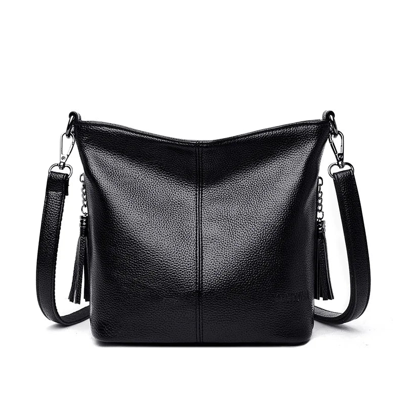 Tassels Women Hand Crossbody Bags for Female Leather Crossbody Luxury Purses