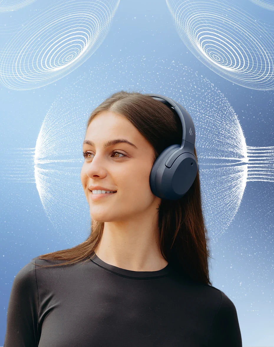 Edifier W820NB Plus(2025 Ver.) ANC Wireless Headphone Bluetooth 6.1 Over-ear Headset -49dB Noise Canelling Earphone Hi-Res Audio