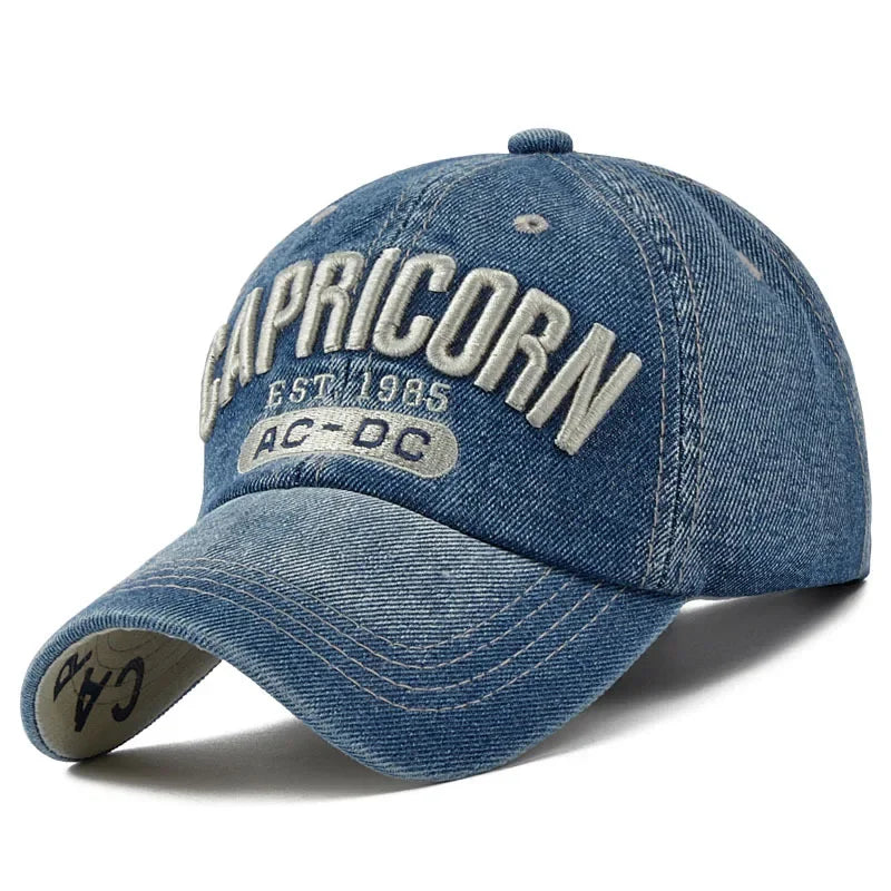 2025 Denim Baseball Cap Men Women Embroidery Letter Jeans Snapback Hat Casquette Summer Sports Hip Hop Cap Gorras Unisex hats
