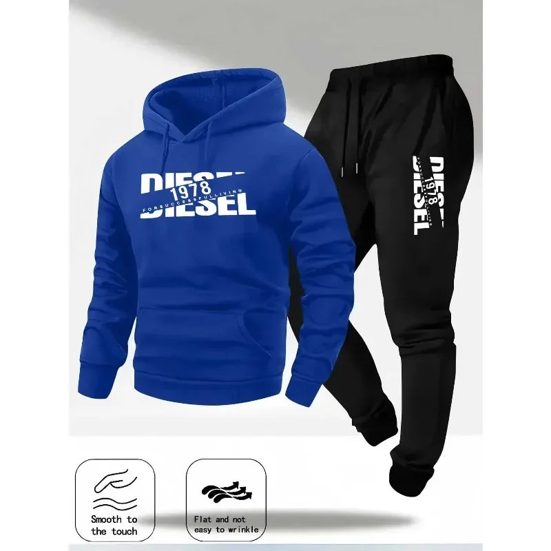 Autumn and winter new hooded sweatshirt sportswear fashion sports hooded sweatshirt casual sweatshirt and pants two in one