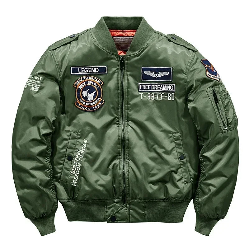 Men Aviator Jacket - Baseball Uniform - Flight Bomber Jacket - Pilot Jacket