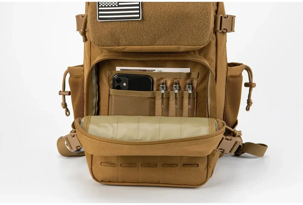 25L/45L Men's and Women's Tactical Backpacks , Outdoor Activities, Small School Backpacks with Water Bottle Holder