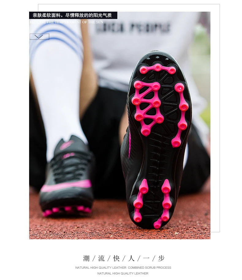 Soccer Shoes Football Boots Hight Quality Outdoor Training Cleats Turf Ankle