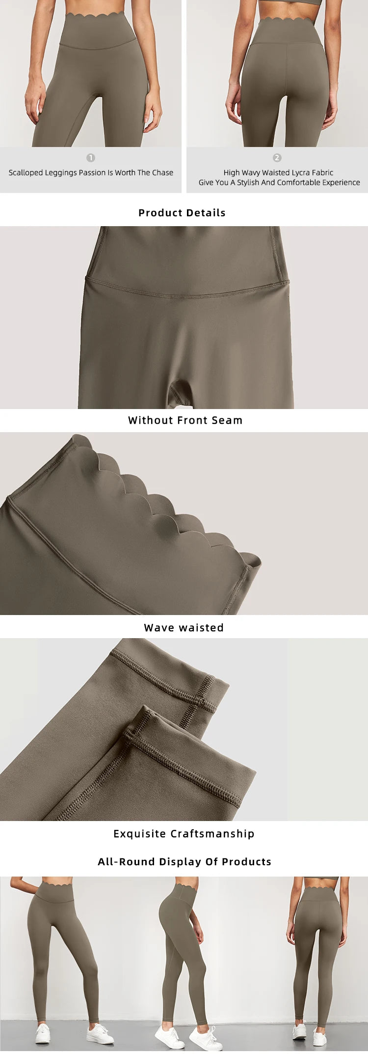 Yoga Pants Women Seamless Lotus Arc Workout Running Leggings High Waist