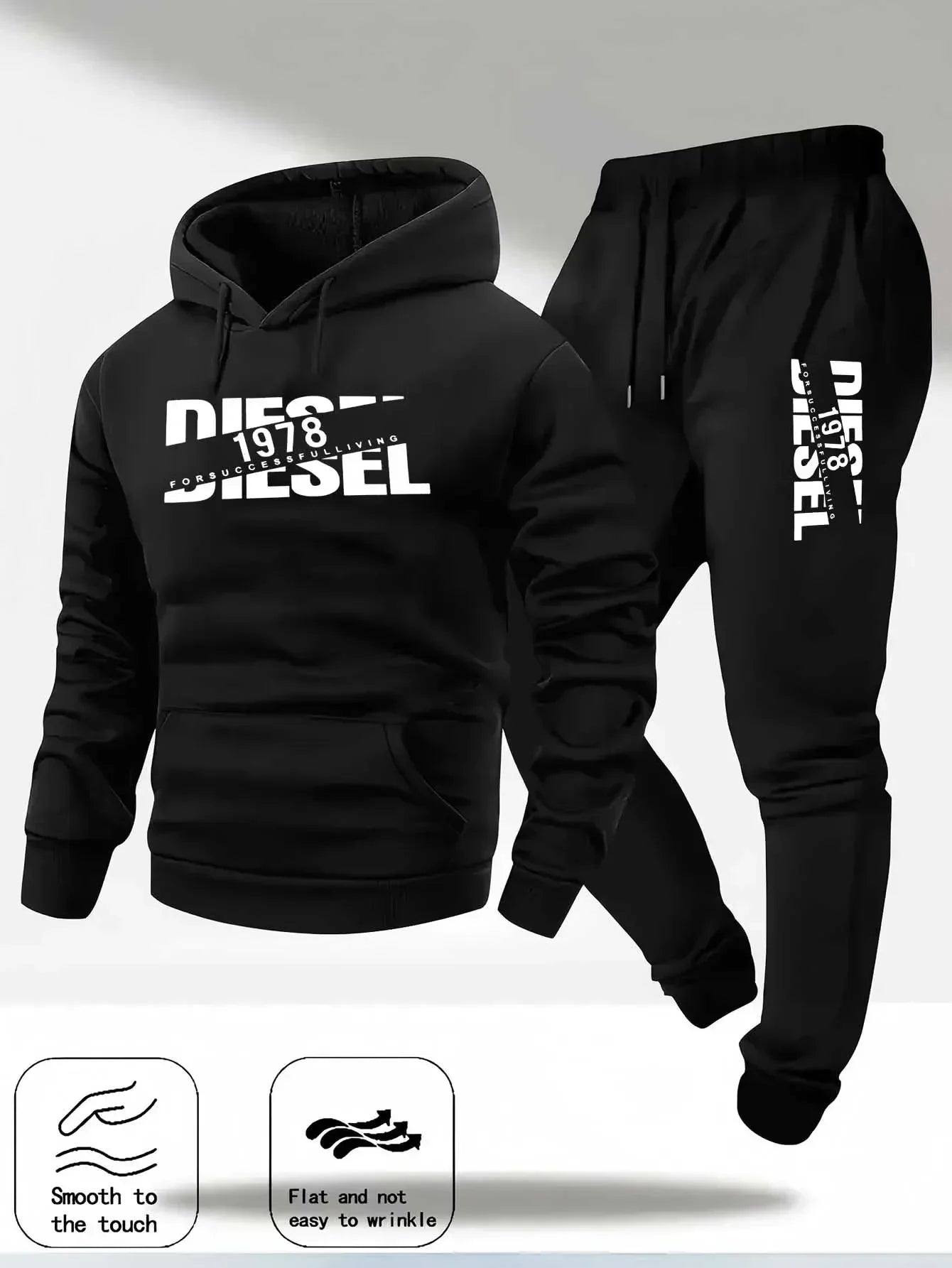 Autumn and winter new hooded sweatshirt sportswear fashion sports hooded sweatshirt casual sweatshirt and pants two in one