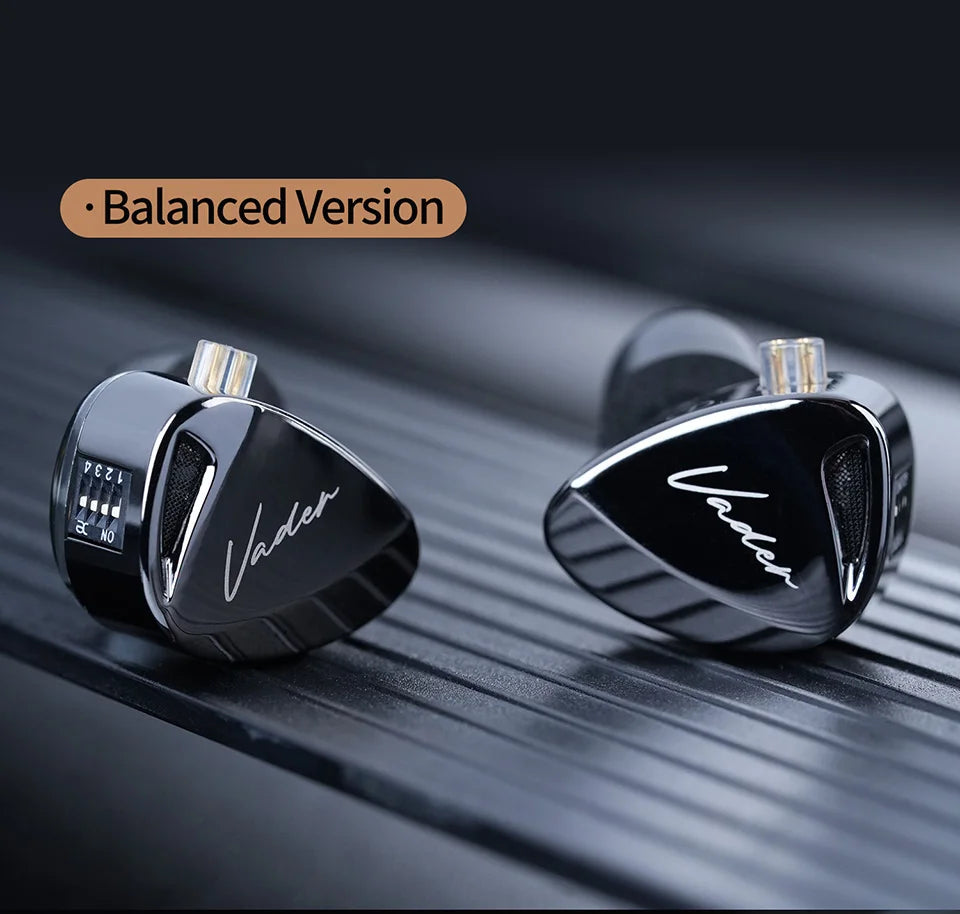 KZ Vader In Ear Monitor, HiFi Headphone, Customisable Headphone Switch Adjustment, Zobel Network Headset Design