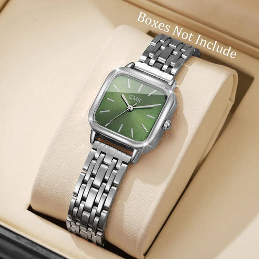 Fashion Square Women Watches Simple Ladies Quartz Wristwatch Reloj Mujer（Without Box）