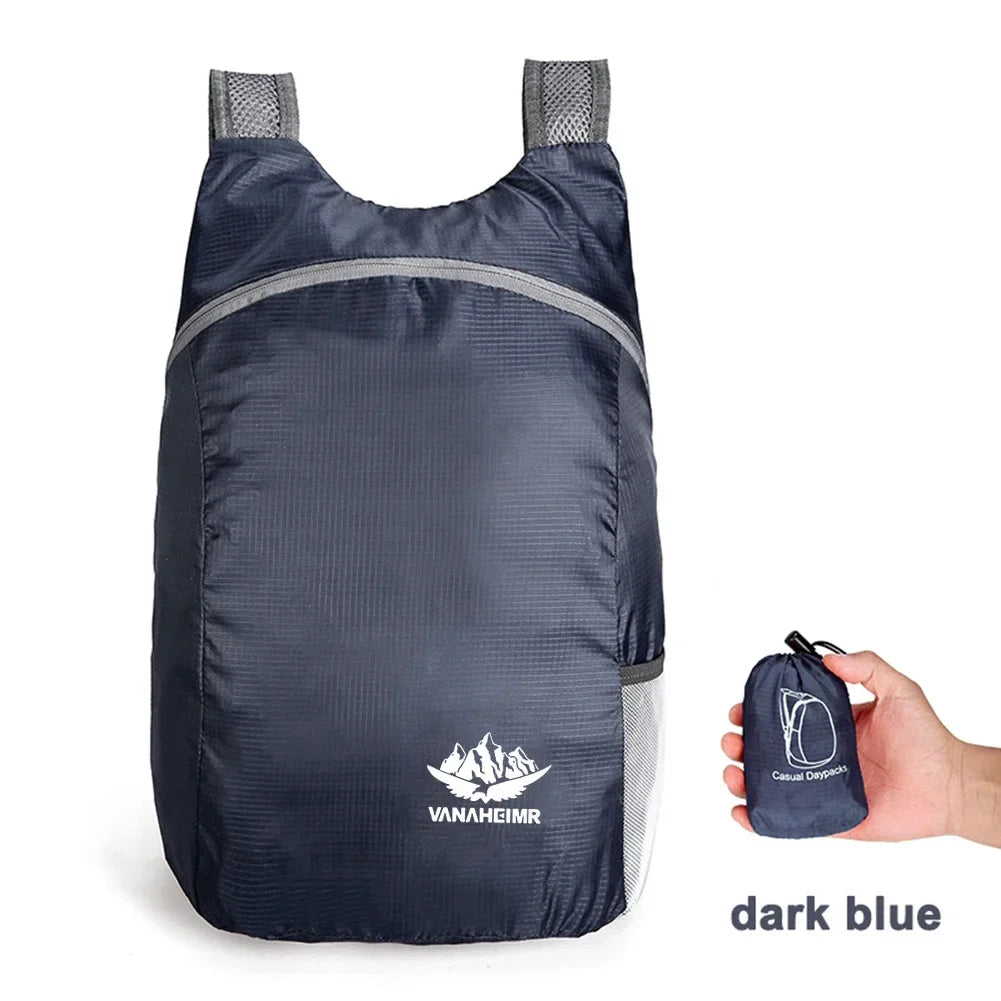 15L Lightweight Packable Backpack Foldable ultralight Outdoor Folding Backpack Travel Sports Bag Hiking Daypack for Men Women