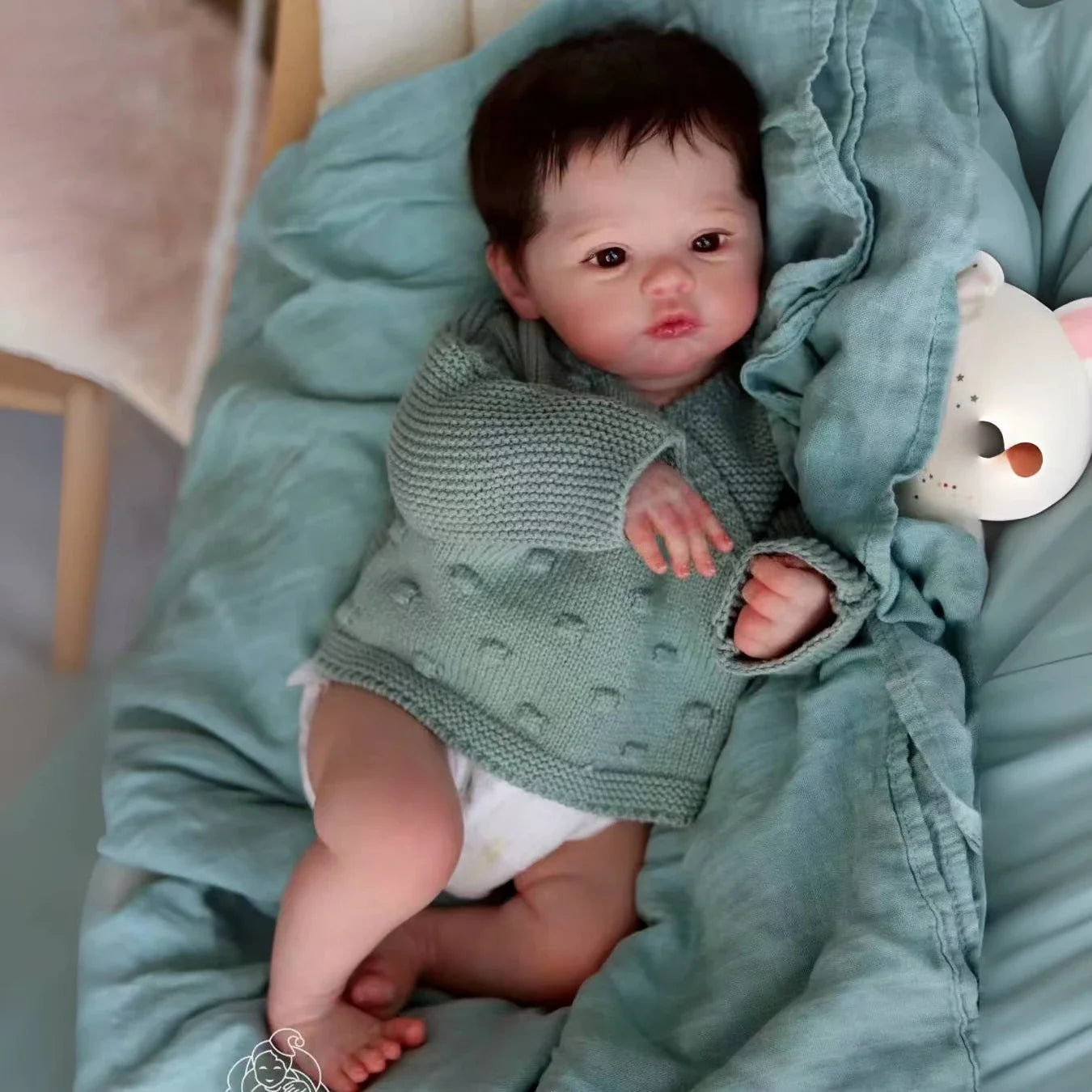 45cm Cuddly Full Body Silicone Vinyl Meadow Bebe Reborn Girl With Rooted Hair Visible Veins Lifelike Newborn Baby Girl
