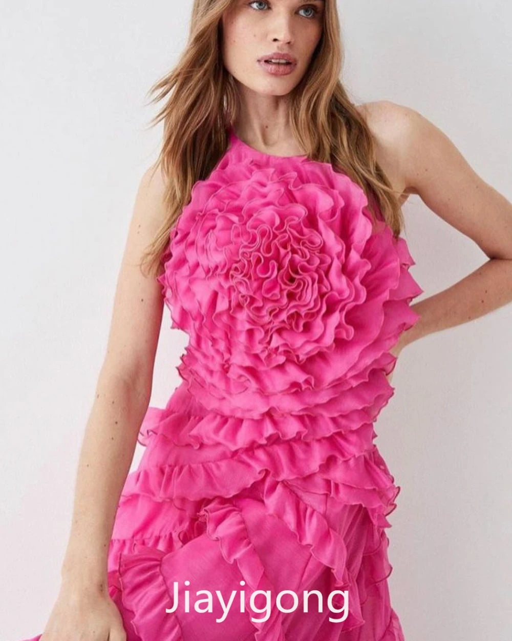 Homecoming Dresses: Spaghetti A-line Evening es Layered Draped Flower formal gowns